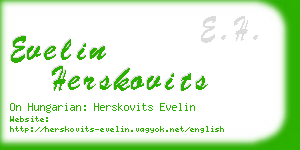 evelin herskovits business card